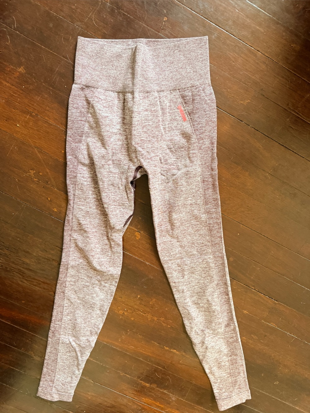 Gymshark Heathered Mauve Pink Seamless Leggings